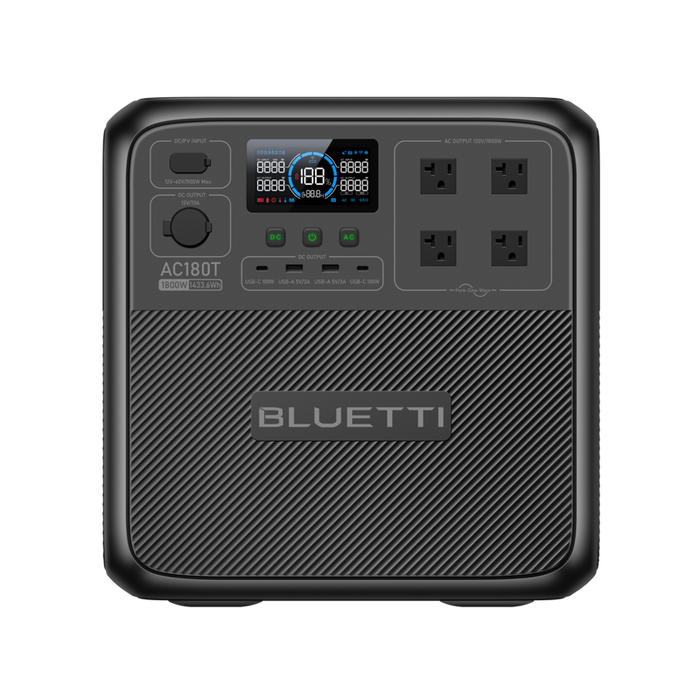 BLUETTI AC180T Portable Power Station | 1,800W - 1433Wh