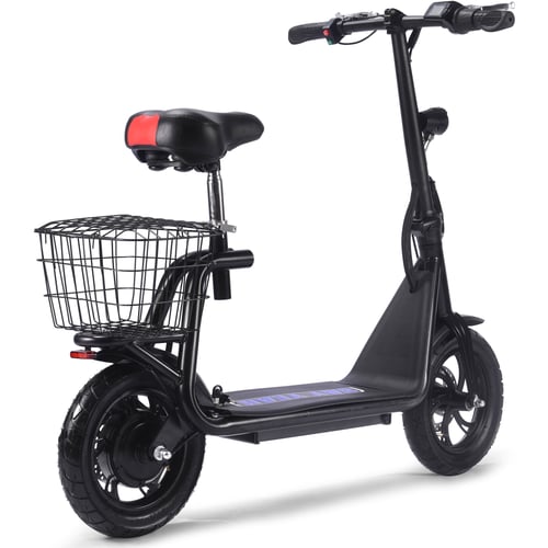 MotoTec Metro 36v 500w Lithium Electric Scooter Black-MOTOTEC